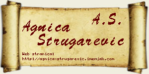 Agnica Strugarević vizit kartica